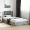 Image de Cadre De Lit Sans Matelas Sonoma Gris 100x200 Cm Vidaxl