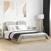 Image de Cadre De Lit Sans Matelas Chêne Sonoma 140x190 Cm Vidaxl