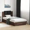 Image de Cadre De Lit Sans Matelas Chêne Marron 90x190 Cm Vidaxl
