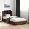 Image de Cadre De Lit Avec Led Sans Matelas Chêne Marron 100x200 Cm Vidaxl