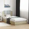 Image de Cadre De Lit Avec Led Sans Matelas Chêne Sonoma 90x200 Cm Vidaxl