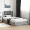 Image de Cadre De Lit Avec Led Sans Matelas Sonoma Gris 90x200 Cm Vidaxl