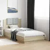 Image de vidaXL Cadre de lit avec LED sans matelas chêne sonoma 90x190 cm 3210061