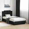 Image de Cadre De Lit Avec Led Sans Matelas Noir 75x190 Cm Vidaxl