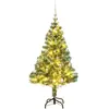 Image de Sapin De Noël Artificiel 150 Led&boules&neige Floquée 150 Cm Vidaxl