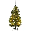 Image de Sapin De Noël Artificiel Articulé 150 Led Et Boules 150 Cm Vidaxl