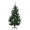Image de Vidaxl sapin artificiel articulé 150 led et boules 150 cm