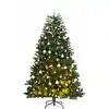Image de Sapin De Noël Artificiel Articulé 300 Led Et Boules 240 Cm Vidaxl