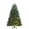 Image de vidaXL Sapin de Noël artificiel articulé 300 LED et boules 180 cm 3210164
