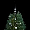 Image de Vidaxl sapin artificiel articulé 300 led et boules 210 cm