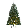Image de Sapin De Noël Artificiel Articulé 300 Led Et Boules 240 Cm Vidaxl