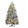 Image de Sapin De Noël Artificiel Articulé 300 Led Et Boules 240 Cm Vidaxl