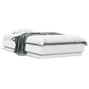 Image de Cadre De Lit Sans Matelas Avec Lumières Led Blanc 75x190 Cm Vidaxl