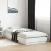 Image de Cadre De Lit Sans Matelas Blanc 100x200 Cm Bois D'ingénierie Vidaxl