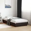 Image de vidaXL Cadre de Lit Lit Simple avec Sommier à Lattes Lit Adulte Meuble de Chambre à Coucher Moderne Noir 90x190 cm Bois 839631