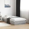 Image de vidaXL Cadre de Lit Lit Simple avec Sommier à Lattes Lit Adulte Meuble de Chambre à Coucher Moderne Gris Béton 90x190 839633