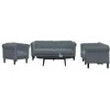 Image de vidaXL Ensemble de Canapés 3 pcs Chaise de canapé avec Accoudoirs et Dossier Meuble de Salon Salle de Séjour Moderne 3209210