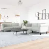 Image de Ensemble De Canapés 2 Pcs Gris Clair Velours Vidaxl