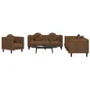 Image de vidaXL Ensemble de Canapés 3 pcs avec Coussins Canapés avec Accoudoirs et Pieds Meubles de Salon Salle de Séjour Moderne 3209256
