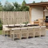 Image de vidaXL Ensemble à manger de jardin et coussins 11 pcs beige poly rotin 3210754