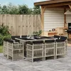 Image de vidaXL Ensemble à Manger de Jardin avec Coussins 11 pcs Table et Chaise de Terrasse Meubles de Patio Mobilier 3211031