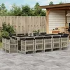 Image de vidaXL Ensemble à Manger de Jardin avec Coussins 15 pcs Table et Chaise de Terrasse Meubles de Patio 3211055