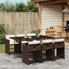 Image de vidaXL Ensemble à Manger de Jardin et Coussins 7 pcs Chaises à Manger avec Accoudoirs Ensemble de Meubles avec Table 3211089