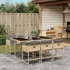 Image de vidaXL Ensemble à Manger de Jardin avec Coussins 7 pcs Table et Chaises à Dossier Rabattable Meubles dExtérieur Patio 3211272