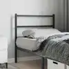 Image de Tête De Lit De Remplacement Métal Noir 90 Cm Vidaxl