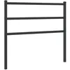 Image de Tête De Lit De Remplacement Métal Noir 100 Cm Vidaxl