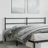 Image de Tête De Lit De Remplacement Métal Noir 180 Cm Vidaxl