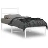 Image de Cadre De Lit Métal Sans Matelas Avec Tête De Lit Blanc 75x190cm Vidaxl