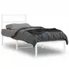 Image de Cadre De Lit Métal Sans Matelas Avec Tête De Lit Blanc 80x200cm Vidaxl
