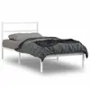 Image de Cadre De Lit Métal Sans Matelas Et Tête De Lit Blanc 100x190 Cm Vidaxl