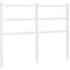 Image de Tête De Lit De Remplacement Métal Blanc 120 Cm Vidaxl