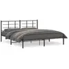 Image de Vidaxl cadre de lit métal sans matelas avec tête de lit noir 183x213cm