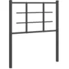 Image de Tête De Lit De Remplacement Métal Noir 75 Cm Vidaxl