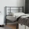 Image de Tête De Lit De Remplacement Métal Noir 107 Cm Vidaxl