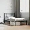 Image de Cadre De Lit Métal Sans Matelas Et Tête De Lit Blanc 100x190 Cm Vidaxl