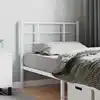 Image de Tête De Lit De Remplacement Métal Blanc 100 Cm Vidaxl
