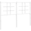 Image de Tête De Lit De Remplacement Métal Blanc 120 Cm Vidaxl