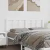 Image de Tête De Lit De Remplacement Métal Blanc 150 Cm Vidaxl