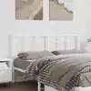 Image de Tête De Lit De Remplacement Métal Blanc 160 Cm Vidaxl