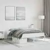 Image de Cadre De Lit Métal Blanc 135x190 Cm Vidaxl