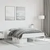 Image de Cadre De Lit Métal Sans Matelas Blanc 140x200 Cm Vidaxl