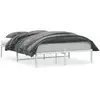 Image de Vidaxl cadre de lit métal sans matelas blanc 140x200 cm