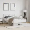 Image de Cadre De Lit Métal Sans Matelas Et Tête De Lit Blanc 120x190 Cm Vidaxl