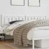 Image de Tête De Lit De Remplacement Métal Blanc 200 Cm Vidaxl