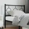 Image de Tête De Lit De Remplacement Métal Noir 90 Cm Vidaxl