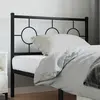 Image de Tête De Lit De Remplacement Métal Noir 100 Cm Vidaxl